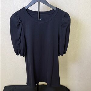Amazon Essentials Black Puff Sleeve Tee